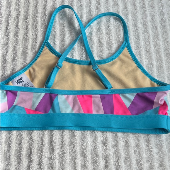 Lands' End Blue and Pink Geometric Shirt . Set of the three - Picture 4 of 15